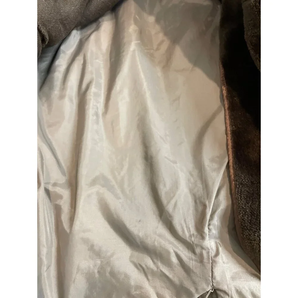 Vintage Arnie II Trench Coat Mens 44L Khaki Zip Out Lining Pockets Belted - Picture 11 of 13